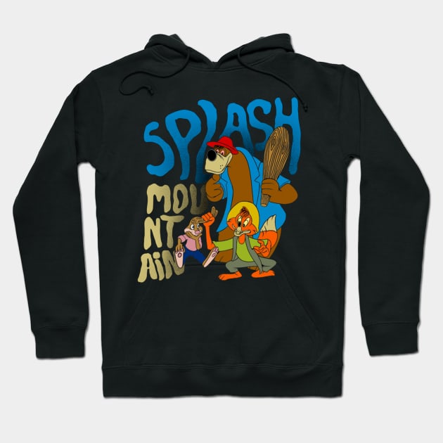 Print splash mountain Hoodie by CAYUT TRUCK